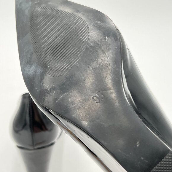 FOWT Women Fashion Closed Pointed Toe Pumps Solid Slip On High Heel Wedges Forma - Picture 6 of 8